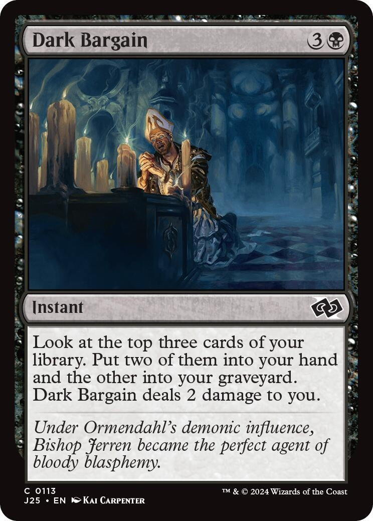 Image for Dark Bargain (Foundations Jumpstart) (113) - Magic: The Gathering