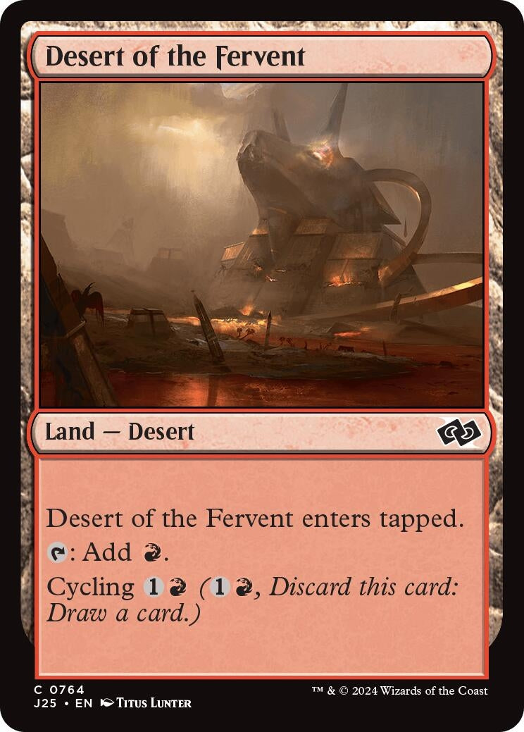 Image for Desert of the Fervent (Foundations Jumpstart) (764) - Magic: The Gathering