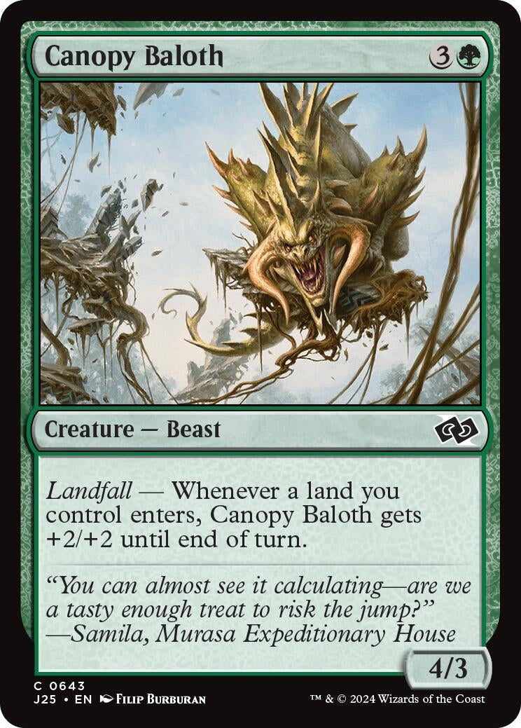 Image for Canopy Baloth (Foundations Jumpstart) (643) - Magic: The Gathering