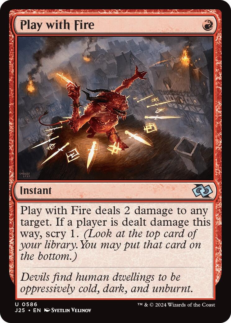 Image for Play with Fire (Foundations Jumpstart) (586) - Magic: The Gathering