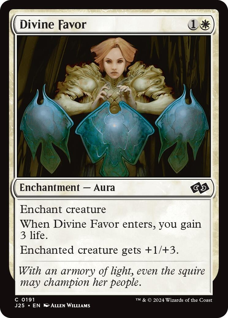 Image for Divine Favor (Foundations Jumpstart) (191) - Magic: The Gathering