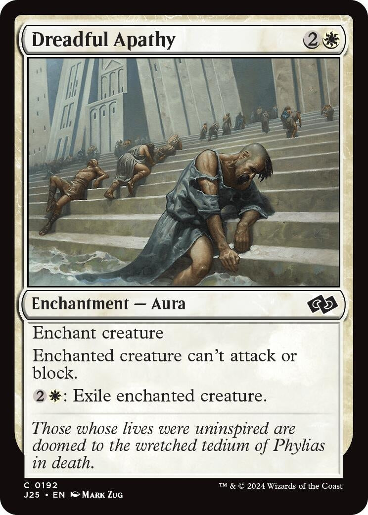 Image for Dreadful Apathy (Foundations Jumpstart) (192) - Magic: The Gathering