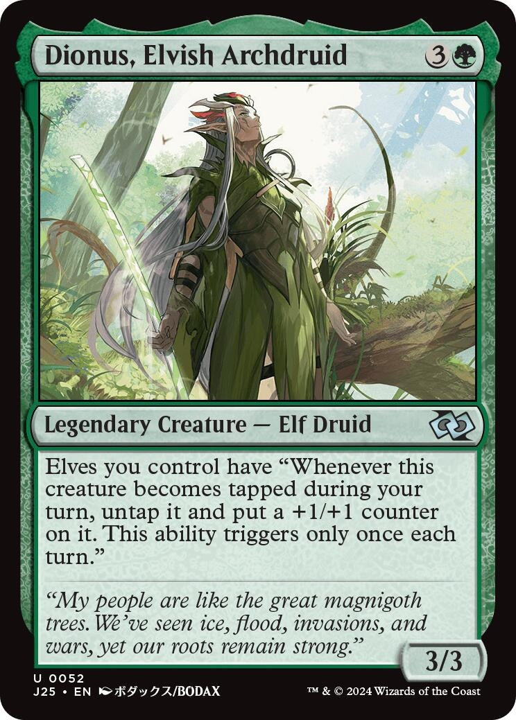 Image for Dionus, Elvish Archdruid (Anime) (Foundations Jumpstart) (52) - Magic: The Gathering