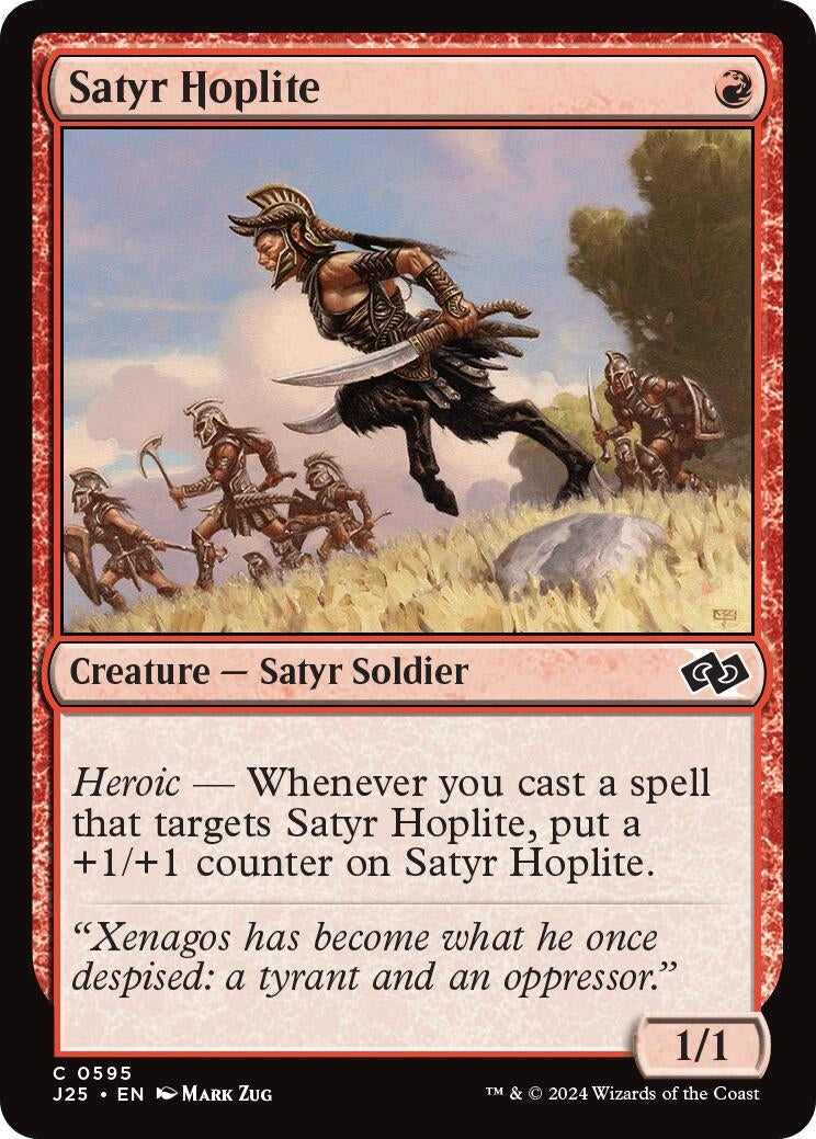 Image for Satyr Hoplite (Foundations Jumpstart) (595) - Magic: The Gathering