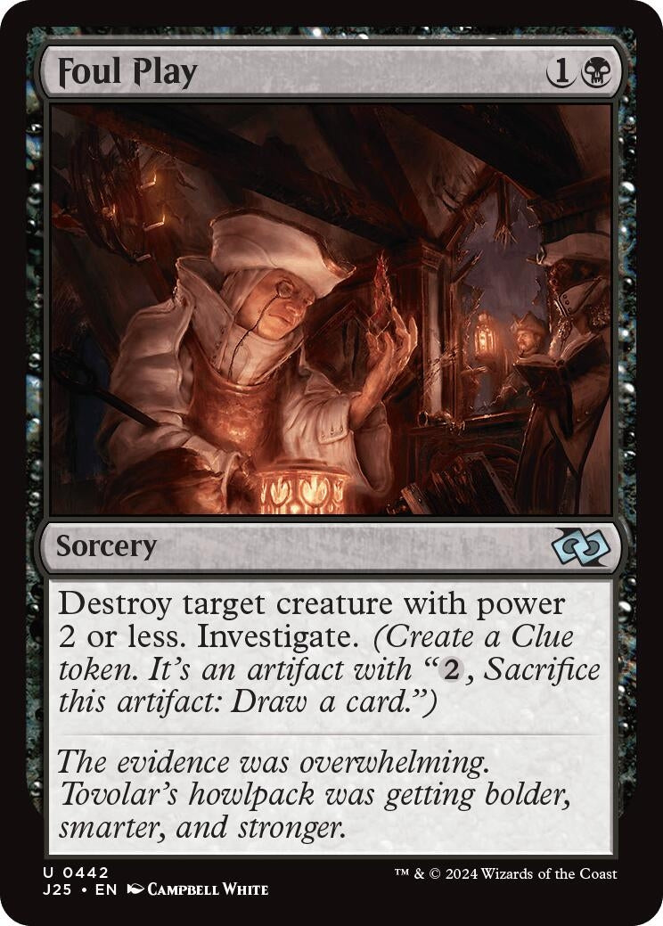 Image for Foul Play (Foundations Jumpstart) (442) - Magic: The Gathering