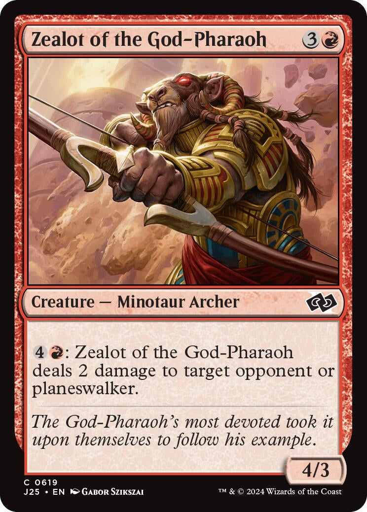 Image for Zealot of the God-Pharaoh (Foundations Jumpstart) (619) - Magic: The Gathering