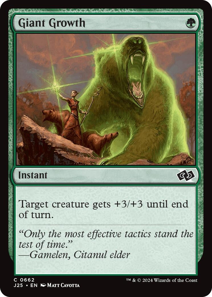 Image for Giant Growth (Foundations Jumpstart) (662) - Magic: The Gathering