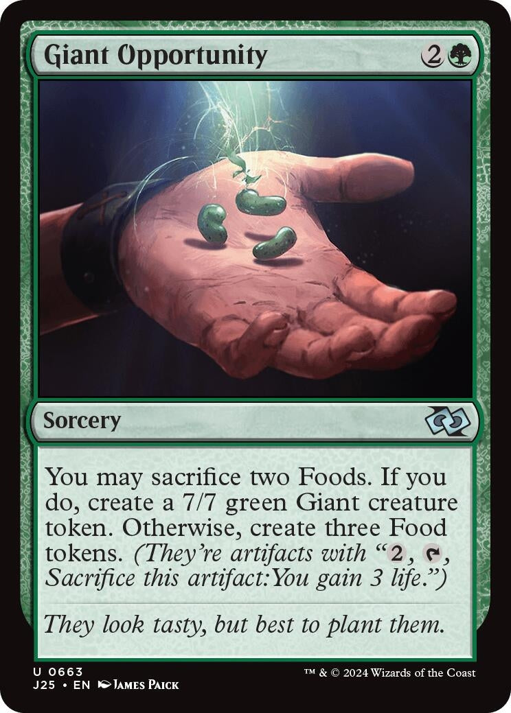 Image for Giant Opportunity (Foundations Jumpstart) (663) - Magic: The Gathering