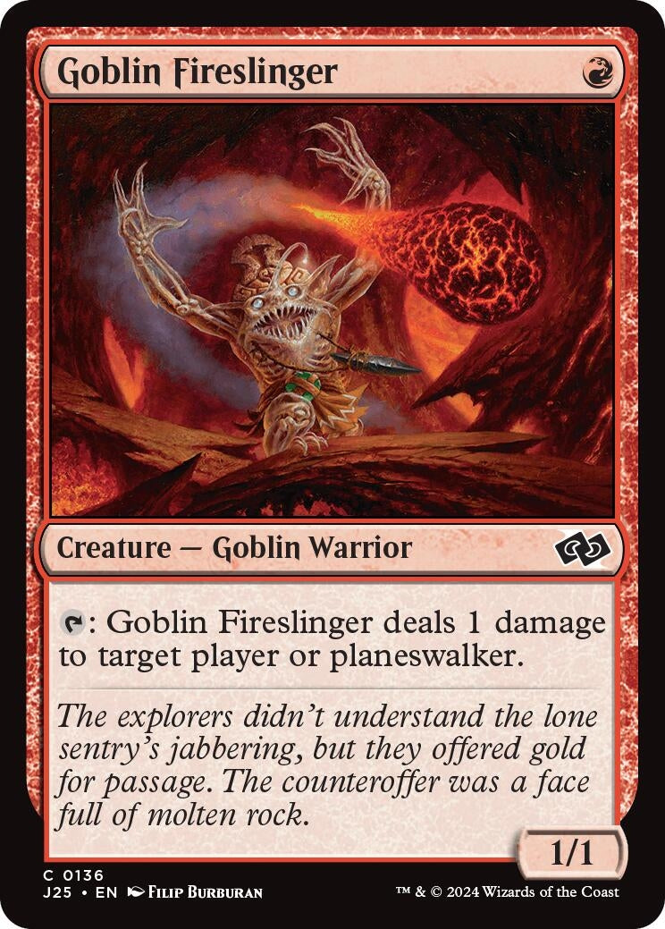 Image for Goblin Fireslinger (Foundations Jumpstart) (136) - Magic: The Gathering