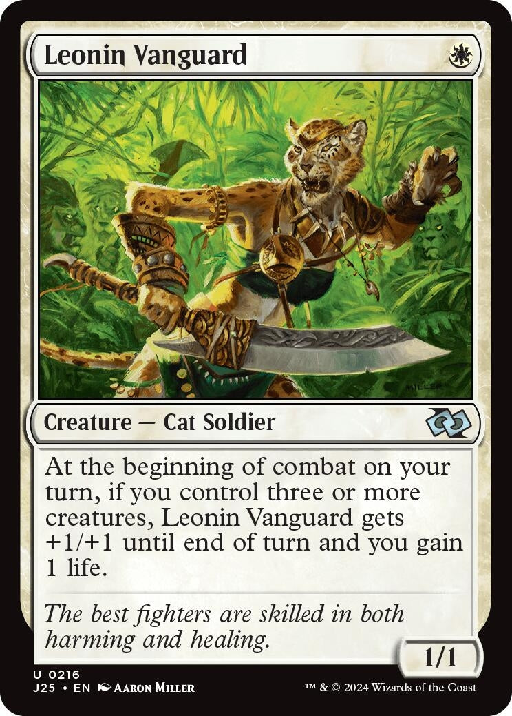 Image for Leonin Vanguard (Foundations Jumpstart) (216) - Magic: The Gathering