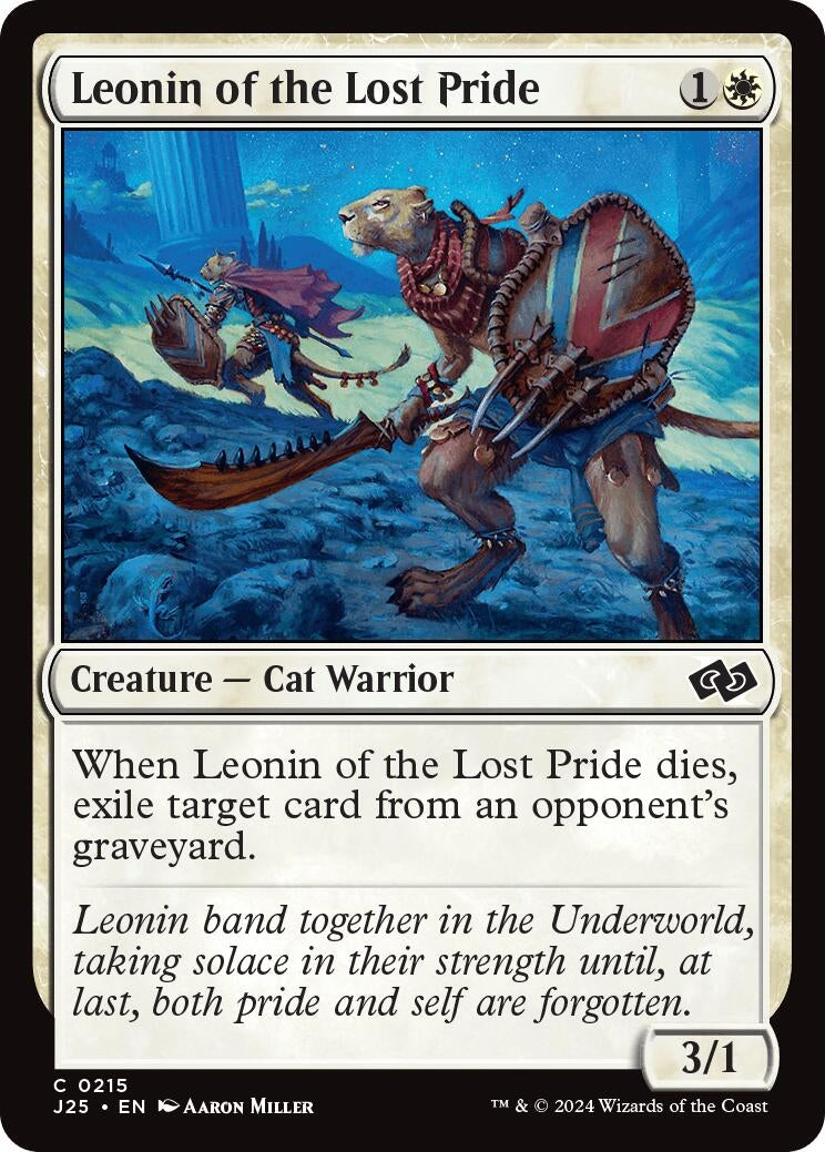 Image for Leonin of the Lost Pride (Foundations Jumpstart) (215) - Magic: The Gathering
