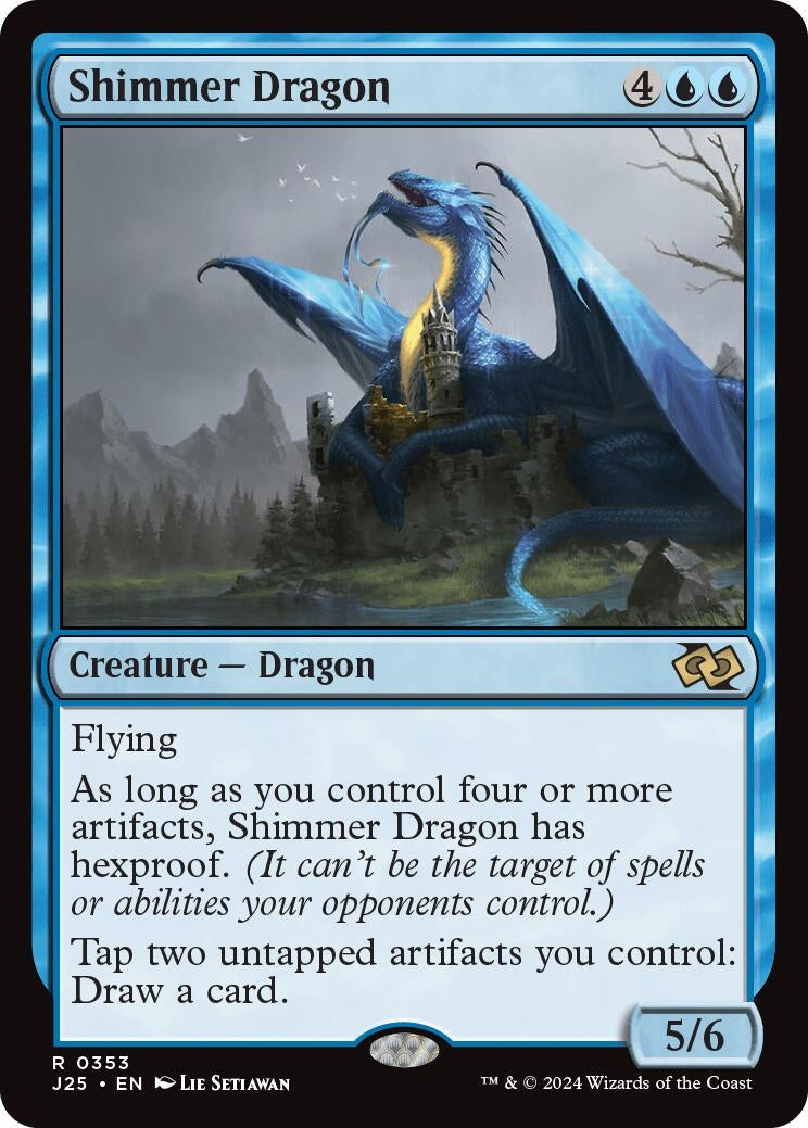 Image for Shimmer Dragon (Foundations Jumpstart) (353) - Magic: The Gathering