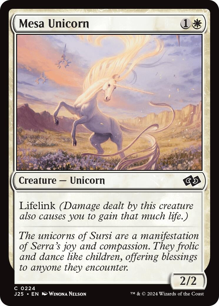 Image for Mesa Unicorn (Foundations Jumpstart) (224) - Magic: The Gathering