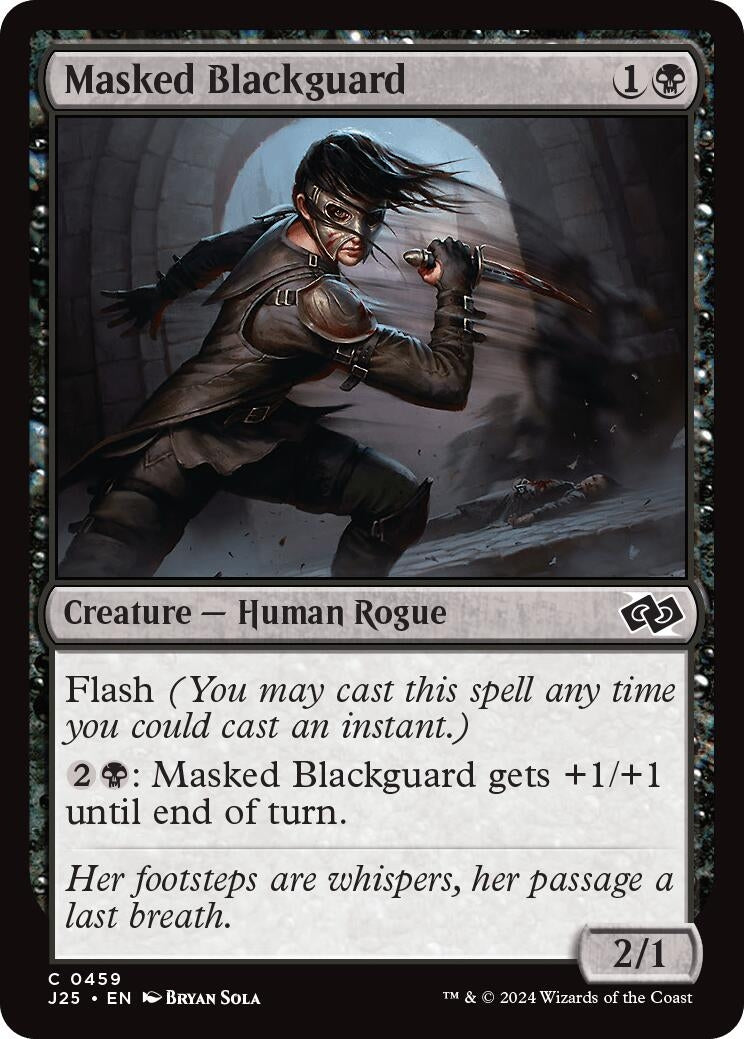 Image for Masked Blackguard (Foundations Jumpstart) (459) - Magic: The Gathering