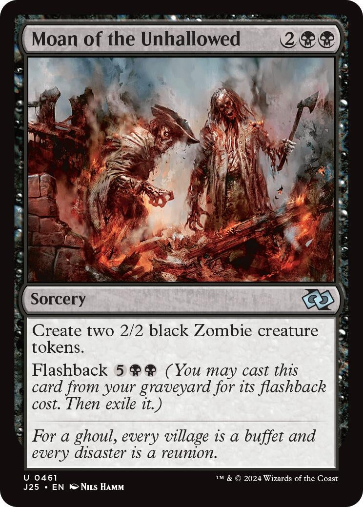 Image for Moan of the Unhallowed (Foundations Jumpstart) (461) - Magic: The Gathering