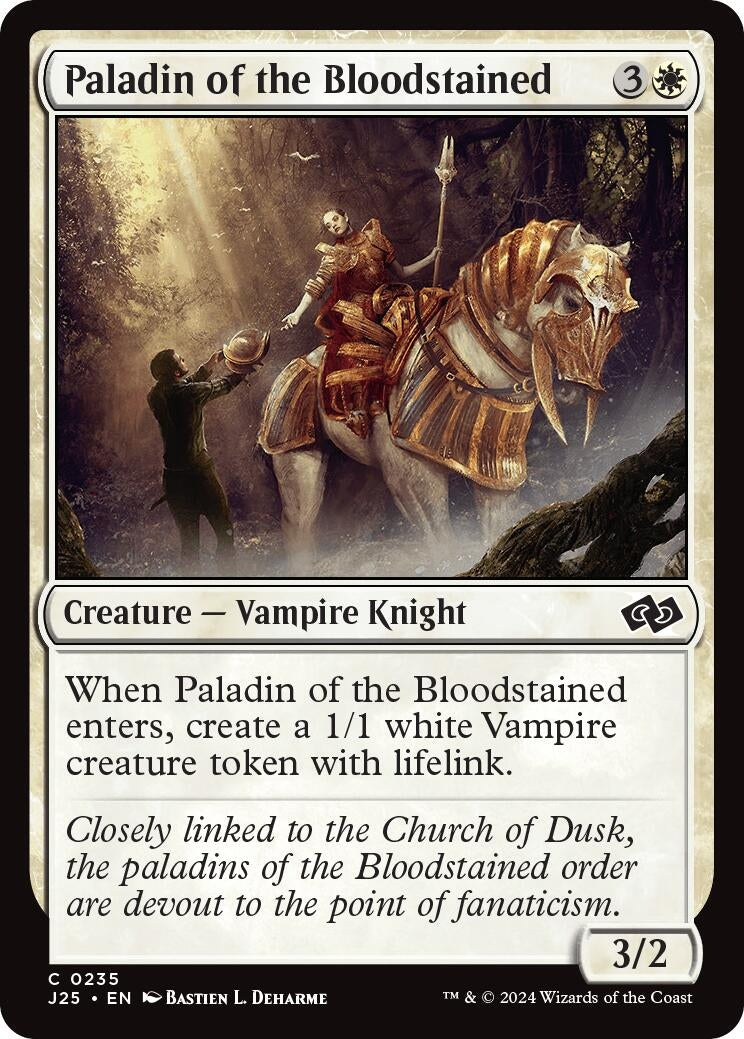 Image for Paladin of the Bloodstained (Foundations Jumpstart) (235) - Magic: The Gathering