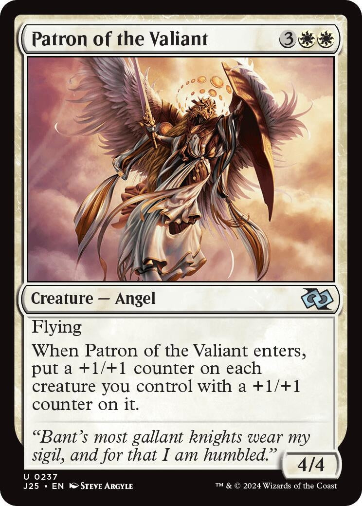 Image for Patron of the Valiant (Foundations Jumpstart) (237) - Magic: The Gathering