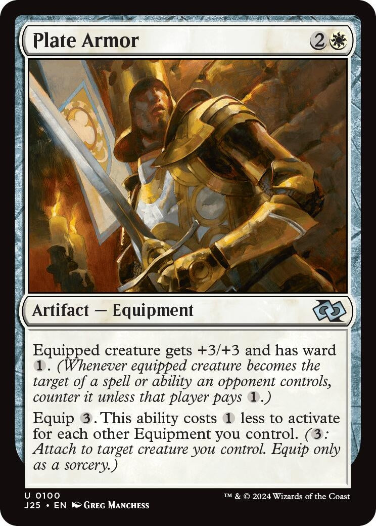 Image for Plate Armor (Foundations Jumpstart) (100) - Magic: The Gathering