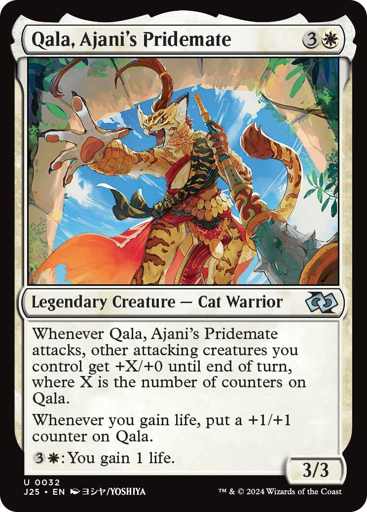 Image for Qala, Ajani's Pridemate (Anime) (Foundations Jumpstart) (32) - Magic: The Gathering
