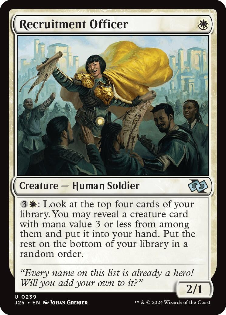 Image for Recruitment Officer (Foundations Jumpstart) (239) - Magic: The Gathering