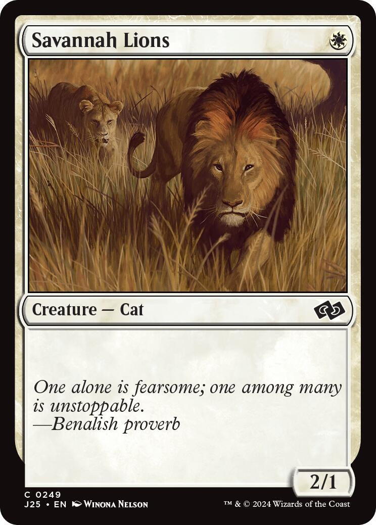 Image for Savannah Lions (Foundations Jumpstart) (249) - Magic: The Gathering