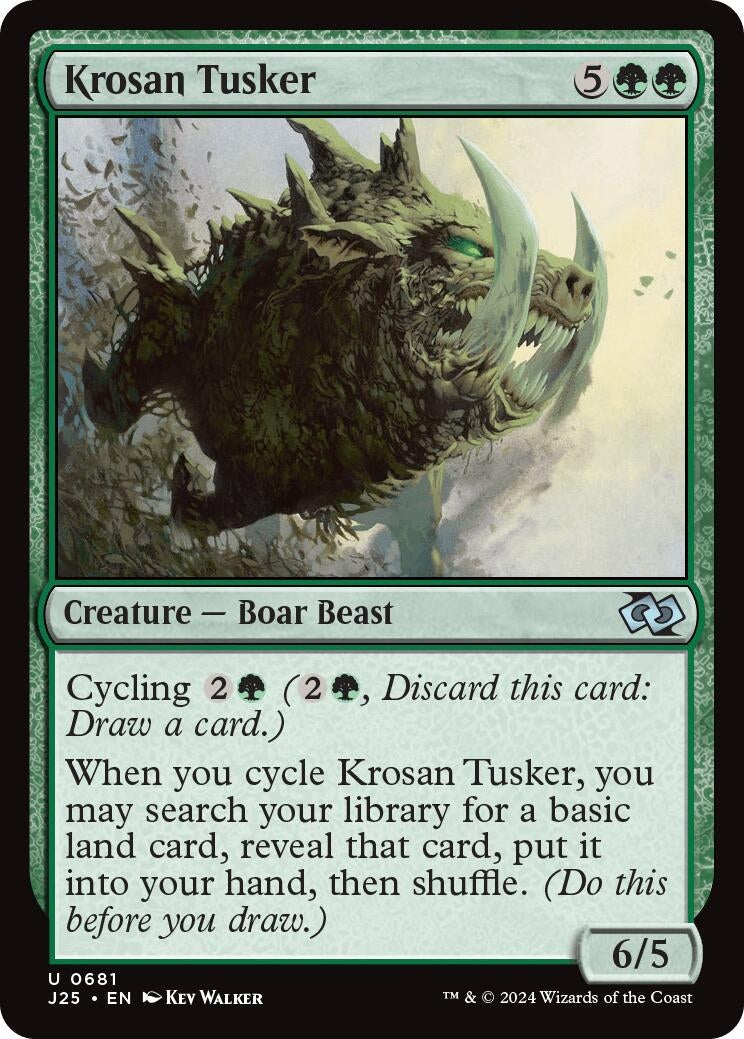 Image for Krosan Tusker (Foundations Jumpstart) (681) - Magic: The Gathering
