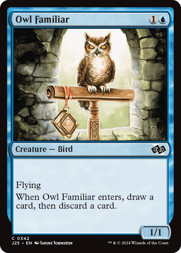 Image for Owl Familiar (Foundations Jumpstart) (342) - Magic: The Gathering