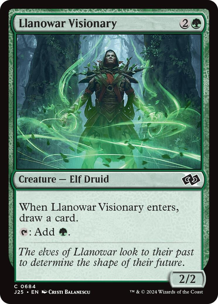 Image for Llanowar Visionary (Foundations Jumpstart) (684) - Magic: The Gathering