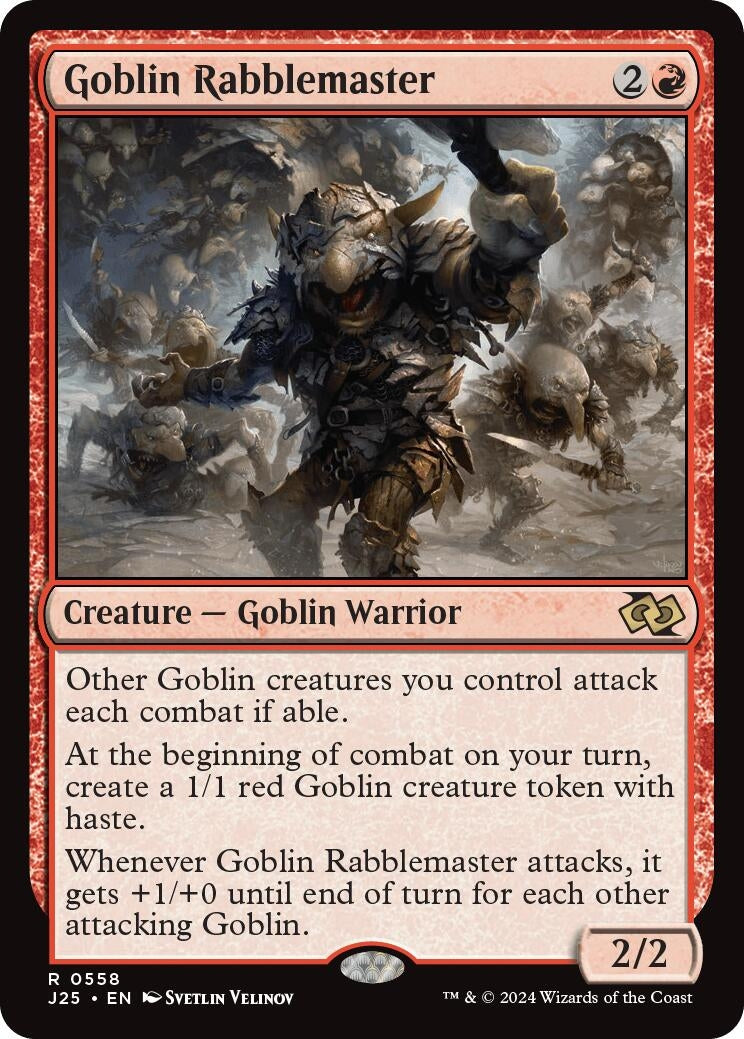 Image for Goblin Rabblemaster (Foundations Jumpstart) (558) - Magic: The Gathering
