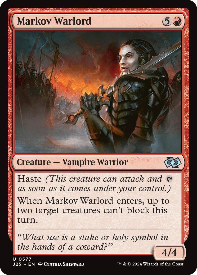 Image for Markov Warlord (Foundations Jumpstart) (577) - Magic: The Gathering