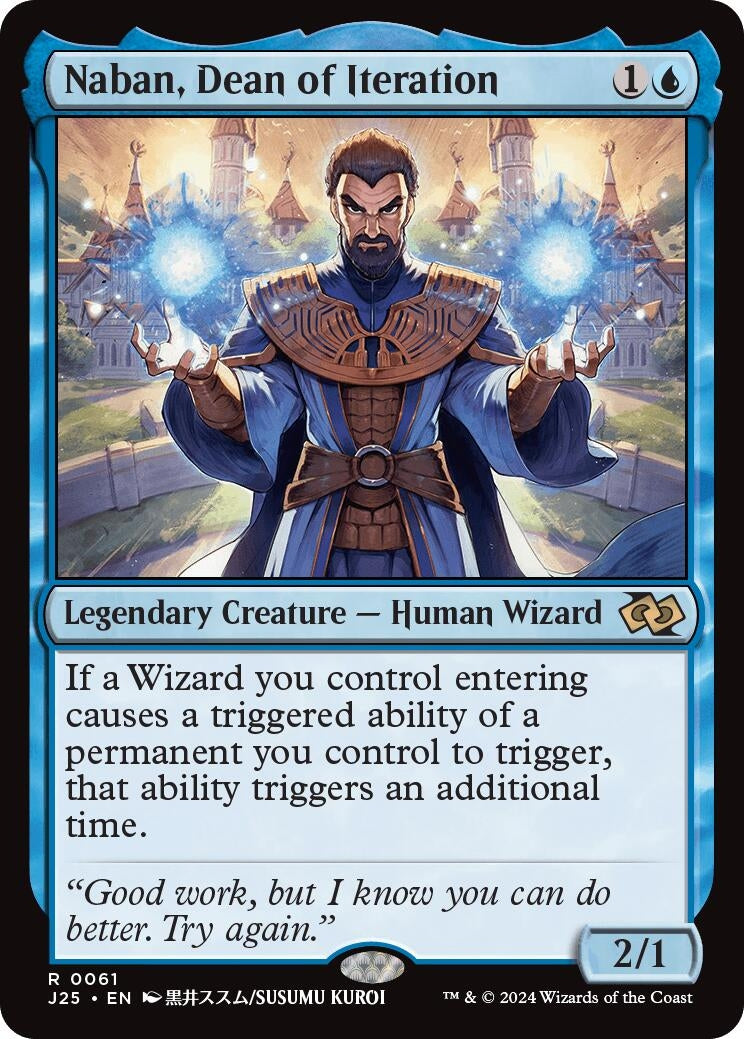 Image for Naban, Dean of Iteration (Anime) (Foundations Jumpstart) (61) - Magic: The Gathering