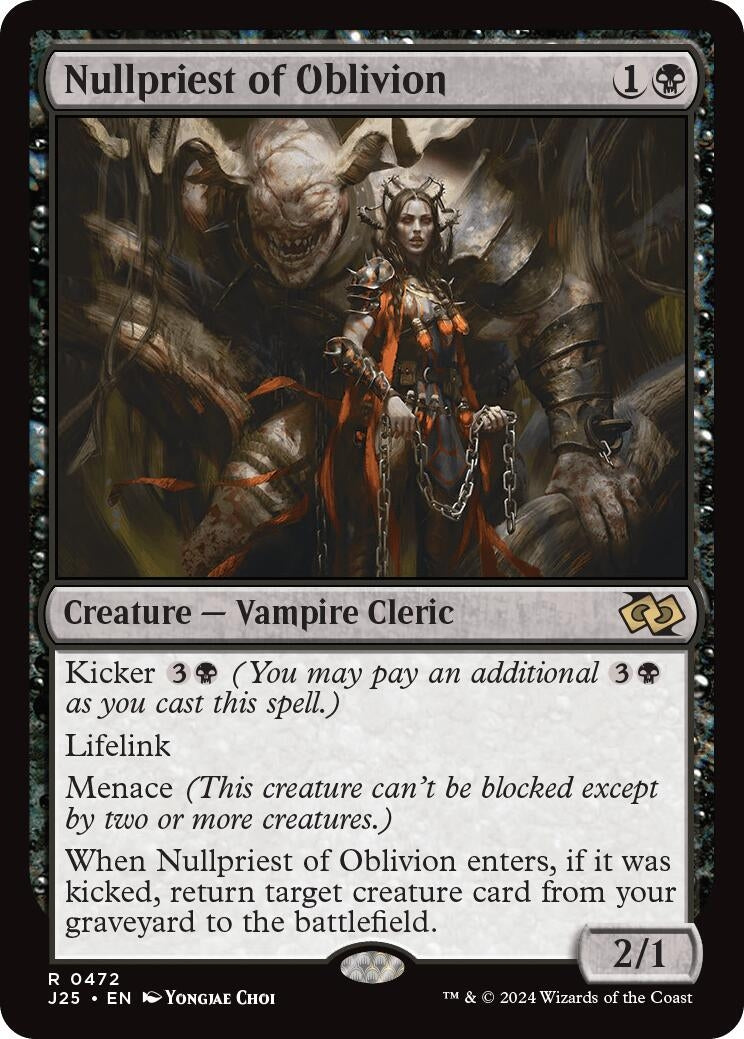 Image for Nullpriest of Oblivion (Foundations Jumpstart) (472) - Magic: The Gathering