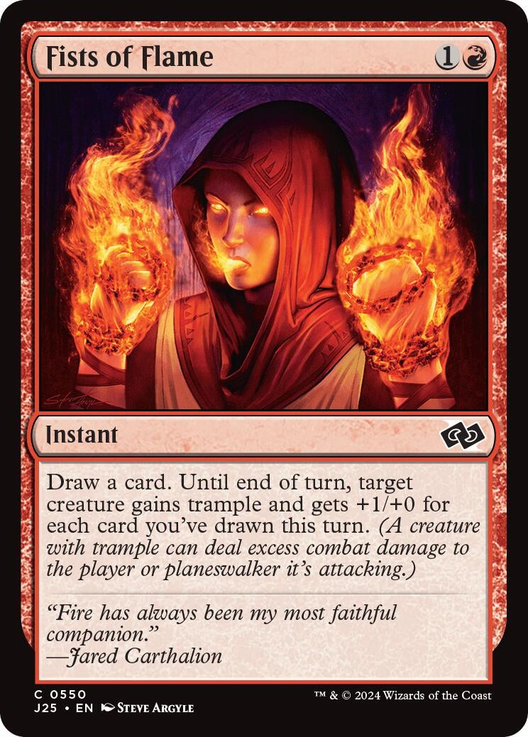 Image for Fists of Flame (Foundations Jumpstart) (550) - Magic: The Gathering