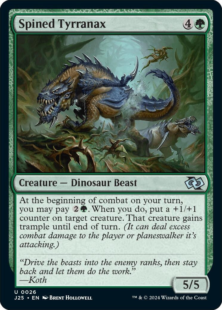 Image for Spined Tyrranax (Foundations Jumpstart) (26) - Magic: The Gathering