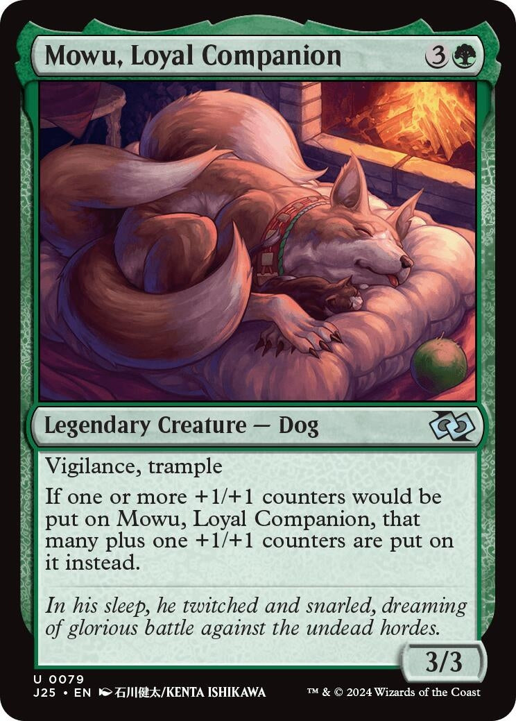 Image for Mowu, Loyal Companion (Anime) (Foundations Jumpstart) (79) - Magic: The Gathering