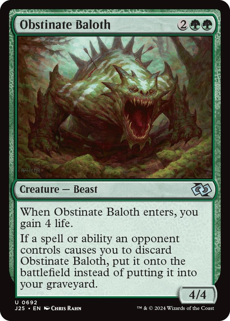 Image for Obstinate Baloth (Foundations Jumpstart) (692) - Magic: The Gathering