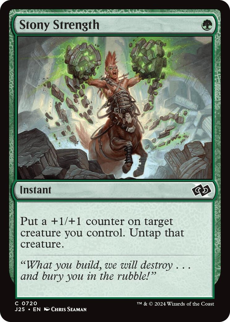 Image for Stony Strength (Foundations Jumpstart) (720) - Magic: The Gathering