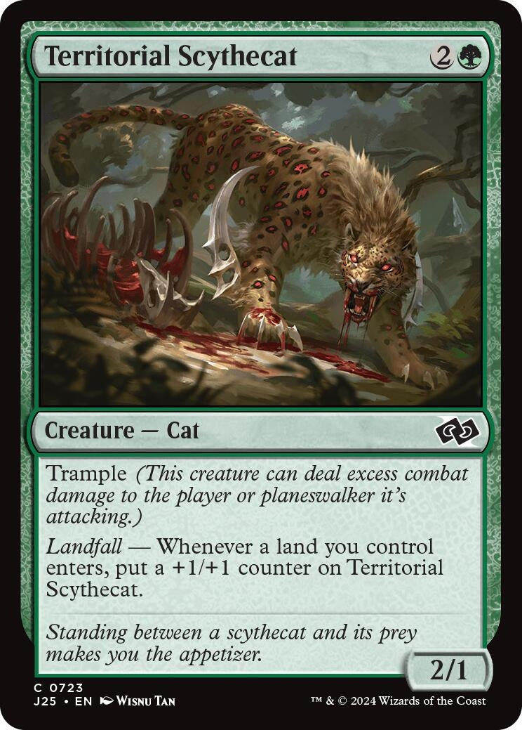 Image for Territorial Scythecat (Foundations Jumpstart) (723) - Magic: The Gathering
