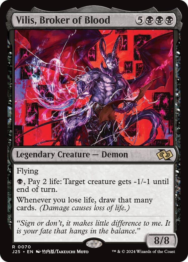 Image for Vilis, Broker of Blood (Anime) (Foundations Jumpstart) (70) - Magic: The Gathering