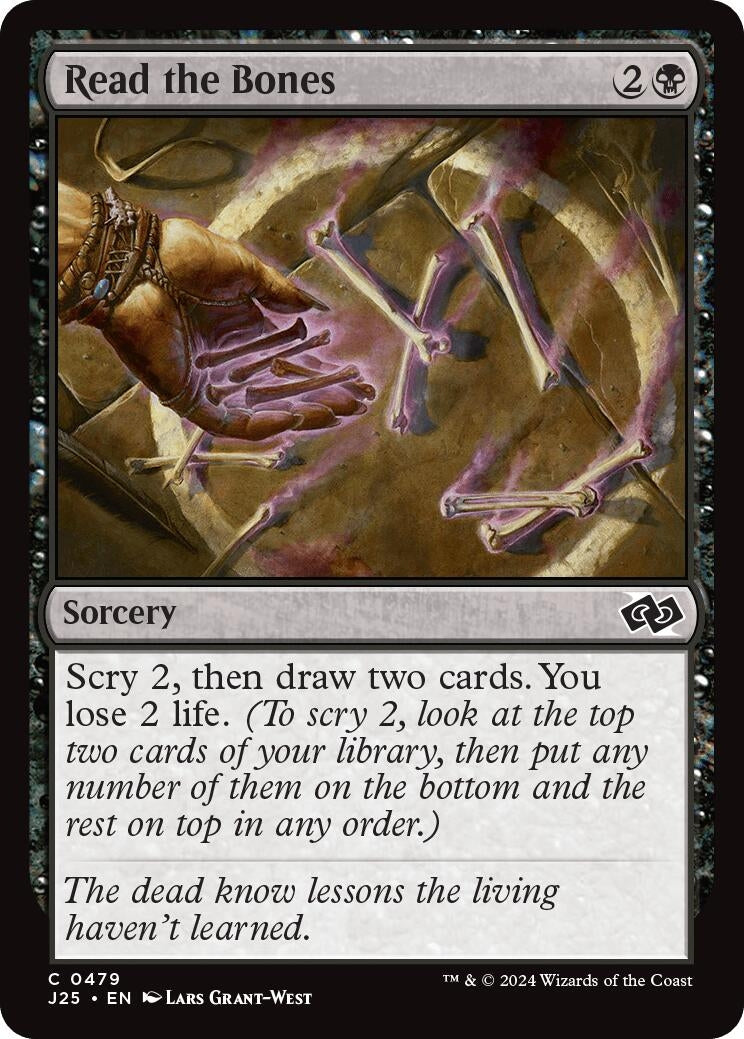 Image for Read the Bones (Foundations Jumpstart) (479) - Magic: The Gathering