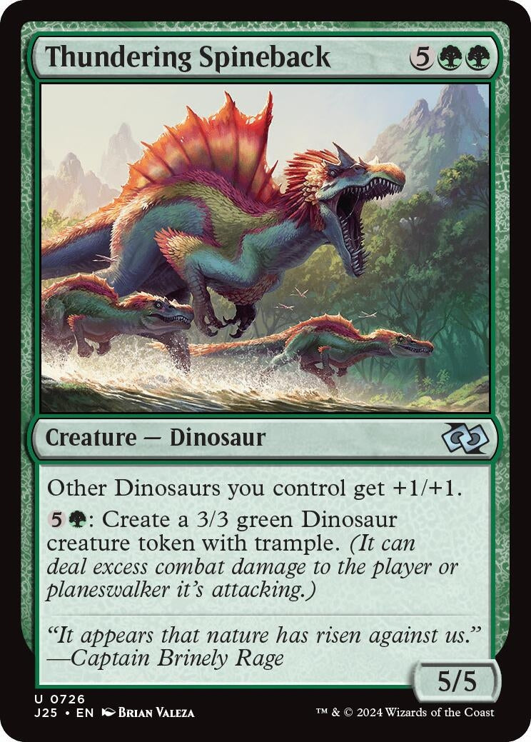 Image for Thundering Spineback (Foundations Jumpstart) (726) - Magic: The Gathering