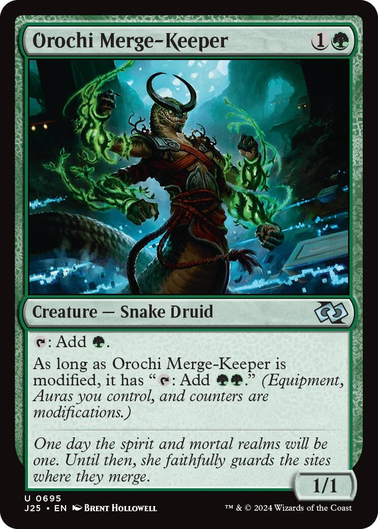 Image for Orochi Merge-Keeper (Foundations Jumpstart) (695) - Magic: The Gathering