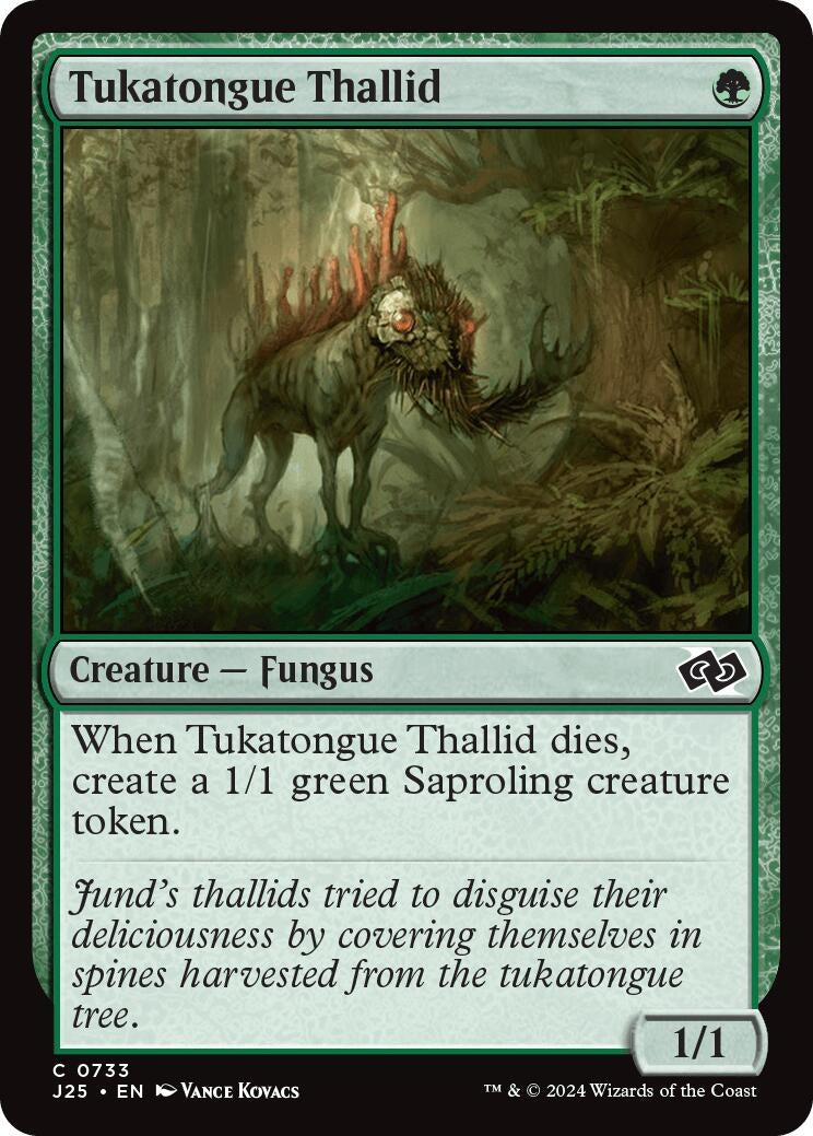 Image for Tukatongue Thallid (Foundations Jumpstart) (733) - Magic: The Gathering