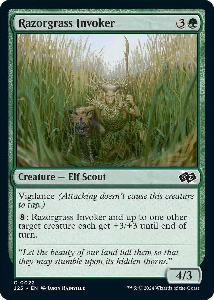 Image for Razorgrass Invoker (Foundations Jumpstart) (22) - Magic: The Gathering