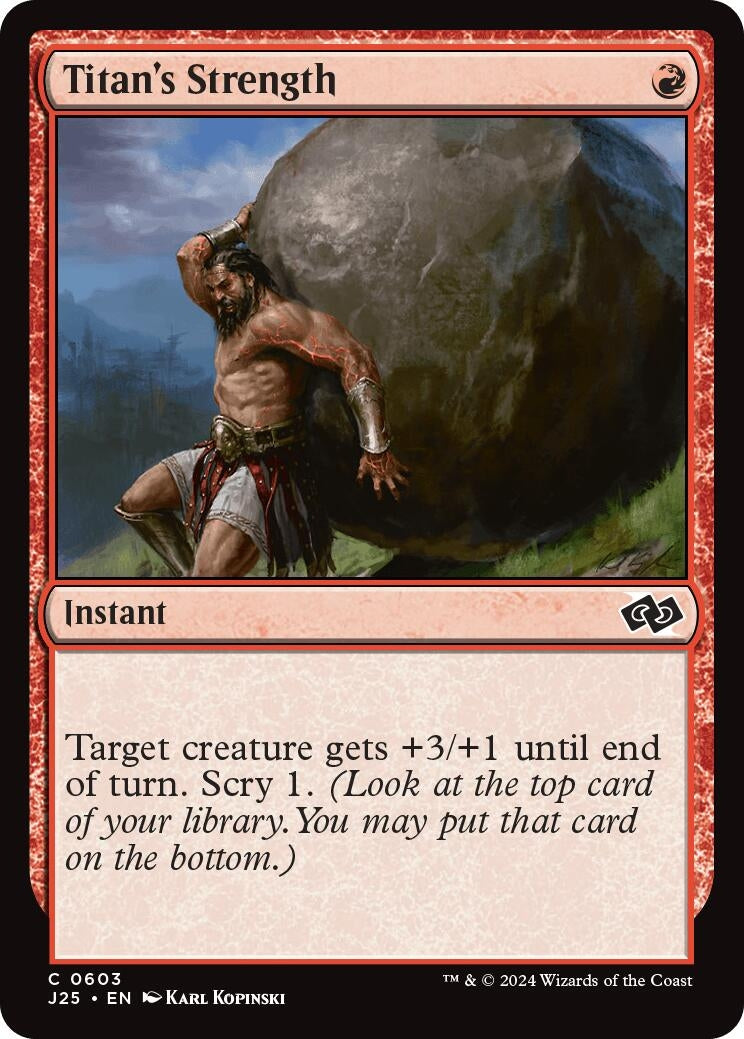 Image for Titan's Strength (Foundations Jumpstart) (603) - Magic: The Gathering