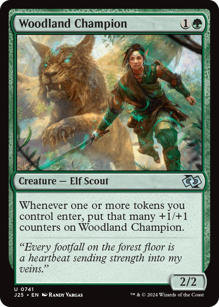 Image for Woodland Champion (Foundations Jumpstart) (741) - Magic: The Gathering