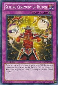Image for Sealing Ceremony of Raiton (Galactic Overlord) (GAOV-EN078) - YuGiOh