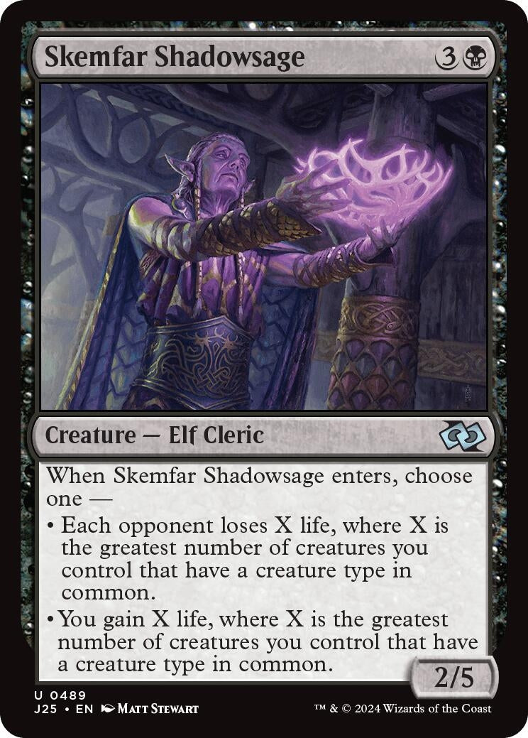 Image for Skemfar Shadowsage (Foundations Jumpstart) (489) - Magic: The Gathering