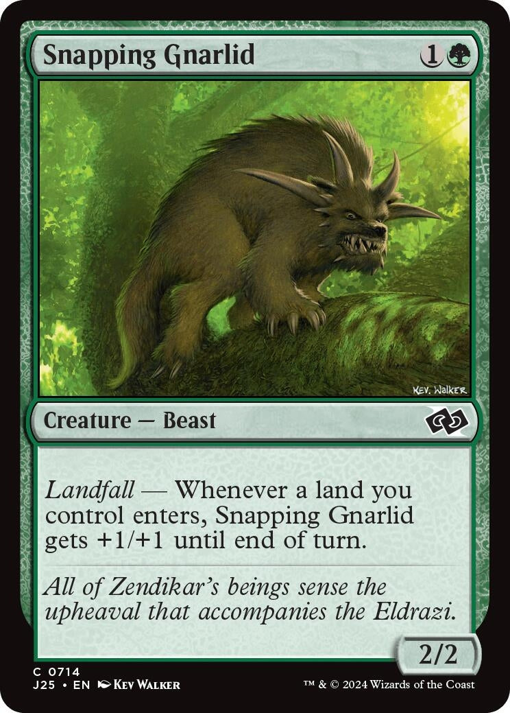 Image for Snapping Gnarlid (Foundations Jumpstart) (714) - Magic: The Gathering