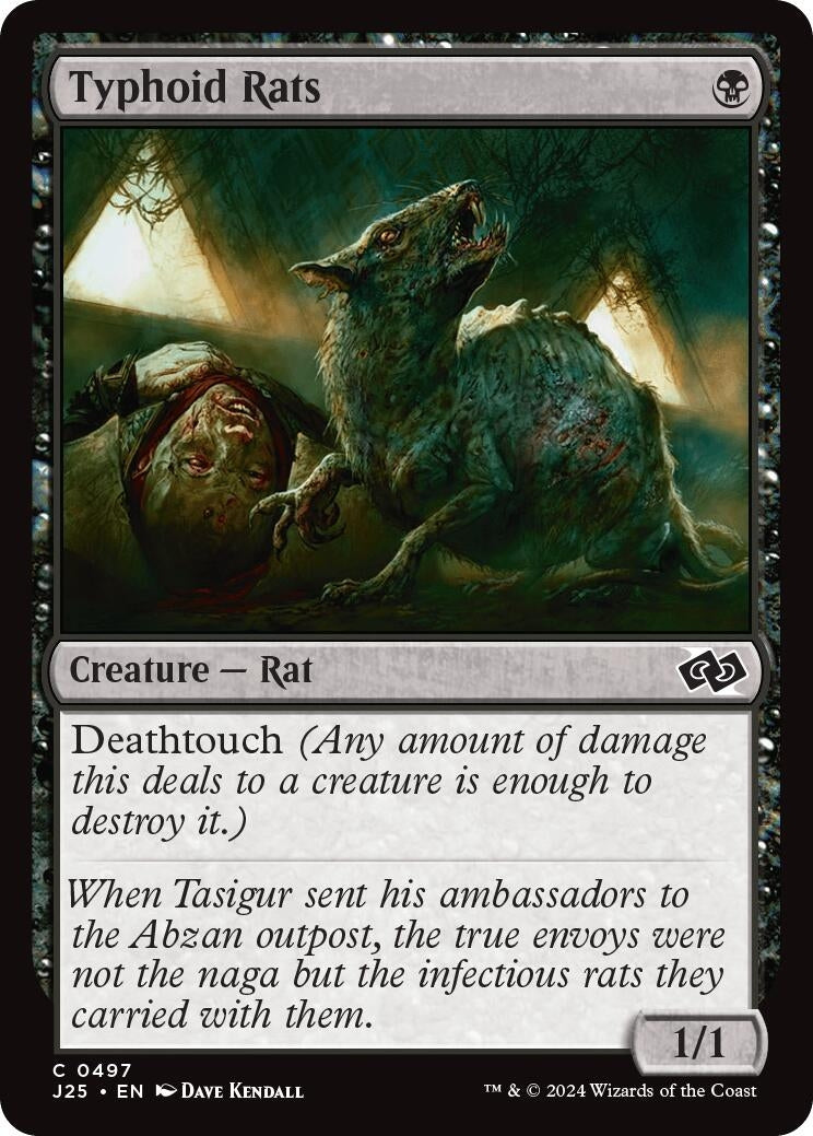 Image for Typhoid Rats (Foundations Jumpstart) (497) - Magic: The Gathering
